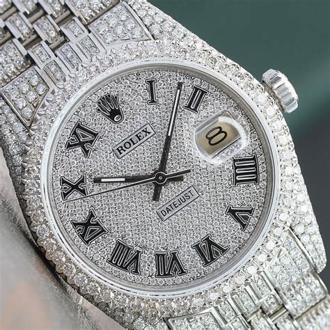 full diamond rolex mens|Rolex full diamond original.